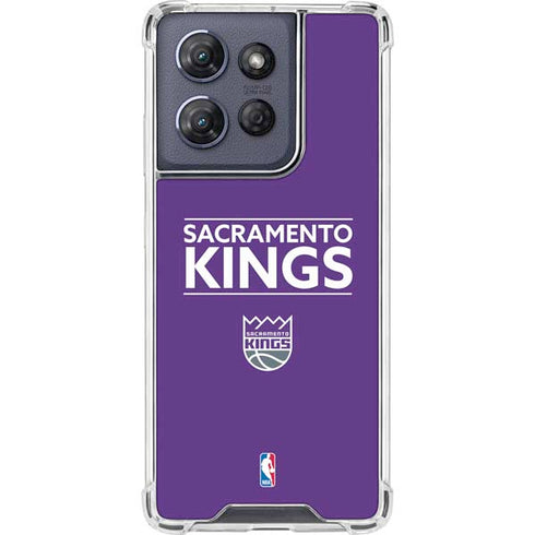 NBA Sacramento Kings Standard - Purple Moto G Play 5G (2025) Clear Case
